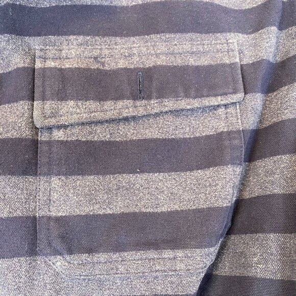 L.L. Bean Men's Heavy Shirt Size XXL Tall Traditional Long Sleeve Button Up Navy - Picture 9 of 12